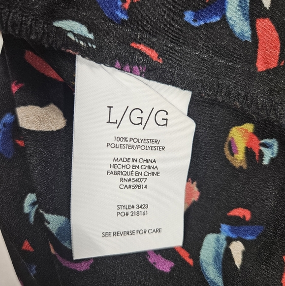 Cabi Confetti Ferris Print Button Up Long Sleeve Blouse Sz Large Career Workwear - Picture 14 of 16